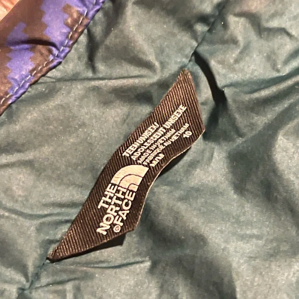 The North Face Quilted Jacket | Blue Green Patterned‎ Puffer